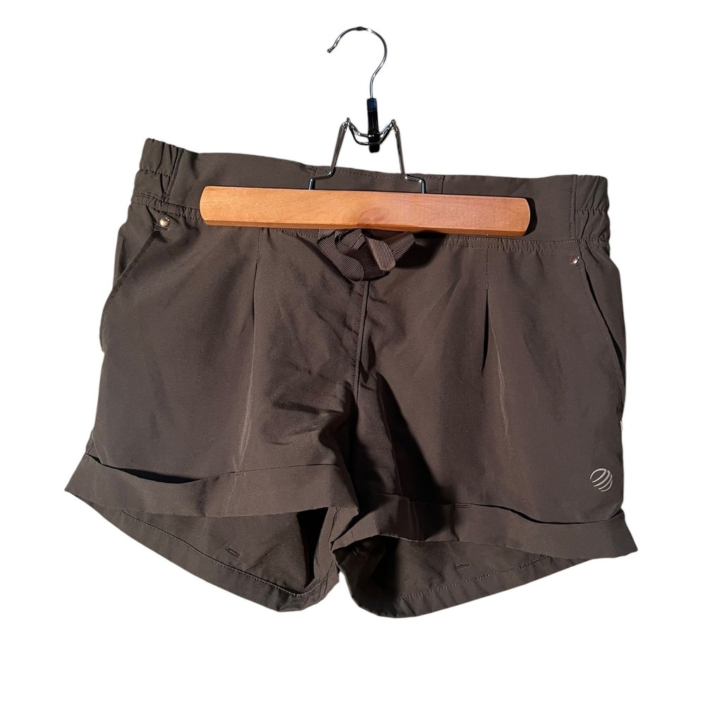 MPG Mondetta Performance Gear Women's Size XS Outdoor Shorts Olive Green Cuffed